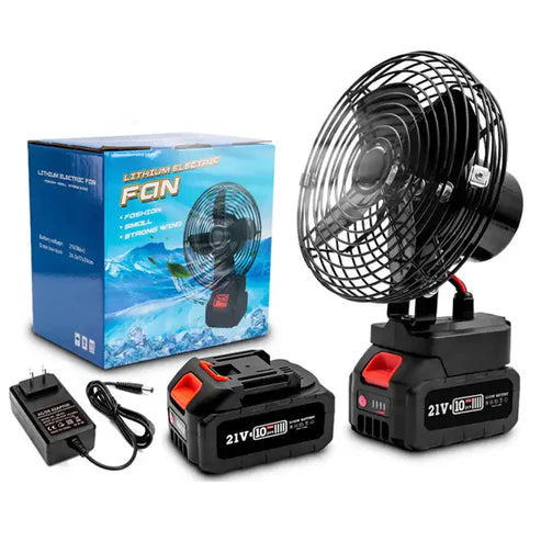 VENTILADOR RECARGABLE CON BATERÍA DOBLE